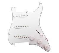 Qukaim Instrument Accory Pre Wiring Electric Guitar Control Plate, Pre Wired Loaded Harn with 3 Way Switches and Knobs for Telecaster Parts, GE210B Lattice