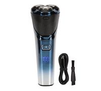 Qukaim Intelligent Beard Trimmer Intelligent Electric Hair Clipper, Waterproof USB Rechargeable Beard Trimmer for Men, LCD Display, 600mAh Battery Capacity, Suitable for Barbers