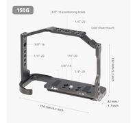 Qukaim JLwin JL-Z8 Camera Cage, Aluminum Alloy Video Cage with Magnetic Wrench Slot, Cold Shoe Mount, A Quick Release Slot, Compatible with Nikon Z8 Camera