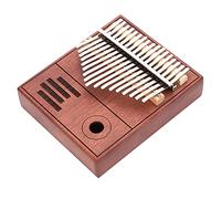 Qukaim Kalimba 17 Key Kalimba Thumb Piano, Mini Portable Mahogany Musical Instrument, Retro Color, Ideal Musical Toy for Kids, Great Birthday Gift