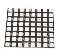 Qukaim LED Development Board 64-Digit LED Development Board, Built-In Full Color Driver WS2812, 5050 RGB LED, 5VDC, 8x8 LED Board