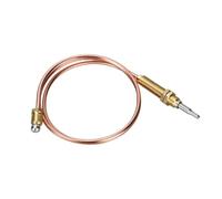 Qukaim M8 Thread Thermocouple 600mm for Gas Burner, Fireplace, BBQ Grill - Fast Response Temperature Sensor Probe Compatible with Oven, Heater & Water Heater