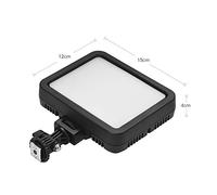 Qukaim Manbily 8W Fill Light Selfie Camera Lamp, USB Powered, Adjustable Brightn, Color Temperature Changing, 360 Colors, 1500 Lumens, For Photography and Live Shows