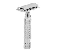Qukaim Manual Clipper Handle Safety Beard Clipper Handle, Double Edges Manual Beard Trimming Cutter for Men, Portable Grooming Tool, LED Display, USB Rechargeable, Ideal for Home and Travel Use