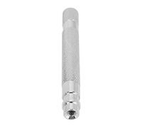 Qukaim Manual Shaver Handle Stainless Steel Safety Razor Stand, Modern Fast Drying Design, Anti-Slip Base for Old Style Razors, Portable Metal Handle for Home and Travel, Black