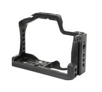 Qukaim Metal Camera Cage Rig with Grip Handle, Cold Shoe Expansion Accories for Canon EOS M50/M5 Mirrorl Cameras, Aluminum Alloy, Lightweight Design