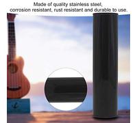 Qukaim Metal Cylinder Sand Shaker Portable Stainl Steel Cylinder Sand Shaker, Musical Rhythm Percussion Instrument, Solo Chime, Includes Wood Mallet, Black
