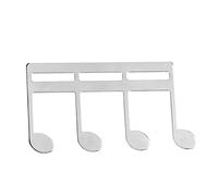 Qukaim Metal Music Book Clip Metal Music Book Clip, Portable Book Page Holder for Piano and Guitar, Silver, Ideal for Sheet Music and Music Stand Use
