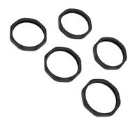 Qukaim Mic Silicone Stand Ring Microphone Anti Roll Ring Set, 5 Pcs Silicone Round Mic Anti Slip Rings for KTV Parties and Conference Rooms