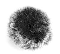 Qukaim Microphone Furry Cover Windscreen, Black Windshield Muff Fur for WM6/WM8/M1, Microphone Windscreen for Enhanced Sound Quality, Lightweight, Compact Design