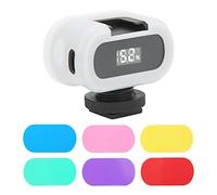 Qukaim Mini RGB Soft Light Camera, Type C Charging, 6 Colors, Compact Video Light for Live Photography, LED Video Light, Camera Accories