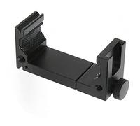 Qukaim Mobile Phone Tripod Mount Clip, Adjustable Phone Clamp with Cold Shoe for Fill Light, Includes Screw Hole, Compatible with Most Smartphones