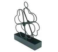 Qukaim Mosquito Coil Incense Holder Mosquito Coil Holder, Portable Four Leaf Clover Shape Incense Holder for Indoor Outdoor Use, Stylish Mosquito Repellent Coil Rack, Durable Metal Design