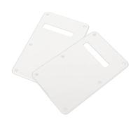 Qukaim Music Instruments Accories Electric Guitar Backplate Pickguard Cover, 2Pcs White, Music Instrument Parts Accories for Electric Guitars