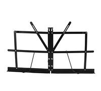 Qukaim Music Sheet Holder Metal Folding Music Sheet Stand, Lightweight Foldable Table Top Holder for Sheet Music, Adjustable Height, Portable Design, Ideal for Musicians and Students