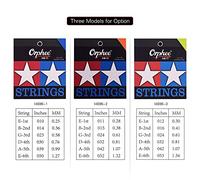 Qukaim Orphee T5/1050 Guitar Strings for Acoustic Folk Guitars, 6pcs String Set, Hexagonal Core, Namo Coating, Phosphor Bronze Winding, Extra Light (.010-.050)