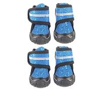 Qukaim Outdoor Dog Shoes Dog Birthday Party Supplies Set, 4PCS Includes Scarf, Birthday Hat, Dog Paw Balloon, Anti-Slip Breathable Pet Shoes with Reflective Straps for Small Medium Large Dogs,