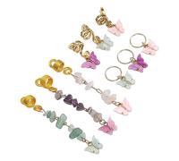 Qukaim Pendant Hair Jewelryfor Braids Hair Dryer Storage Holder, Wall Mounted Blow Dryer Organizer, Multi-Functional Hair Dryer Rack for Bathroom, Includes Pendant Hair Jewelry for Braids and