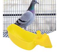 Qukaim Pet Animal Birdcage Installation Tools, Wire Cage Clamp and Plier Set, 12 Pcs, Includes Bird Drinking Cups for Quail Pigeon Cage Feeding, Yellow