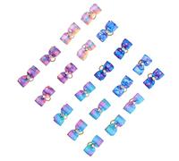 Qukaim Pet Bowknot Hair Rope, Starry Sky Bow Rubber Bands for Little Pet Rabbit, Pet Grooming Headwear, Bow er Head Accories, 5 Pack