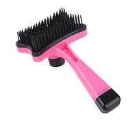 Qukaim Pet Brush Pet Grooming Brush, Rose Red, Remove Loose Undercoat and Tangled Hair, Improve Blood Circulation for Cat and Dog, Ergonomic Design