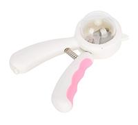 Qukaim Pet Claw Care Pet Nail Clipper Scissors Cutter, Stainless Steel, Splash Proof, ABS Handle for Dogs and Cats, Pet Toenail Grooming Tool, Pink