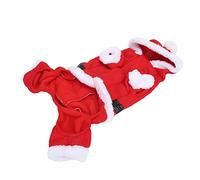Qukaim Pet Clothes Pet Christmas Costume, Funny Santa Claus Outfit for Small Medium Large Dogs, Soft Comfortable Winter Clothes, Ideal for Holiday Cosplay, Various