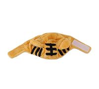 Qukaim Pet Halloween Hat Cute Lace Cat Bandana, Adjustable Breathable Pet Tiger Hat, Lightweight Headgear for Small Cats or Dogs, Cartoon Design, White