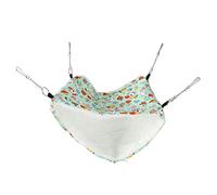 Qukaim Pet Hanging Bed, Warm Breathable Double Layer Small Animal Hammock for Hamsters and Squirrels, Plush Sleeping Bag, Cage Bed, Suitable for Small Pets