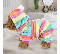 Qukaim Pet Jump Suit Autumn Winter Pet Jumpsuit, Warm Pajamas for Dogs and Cats, Small Animals, Pet Halloween Costume, Comfortable Fit, Various