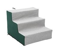 Qukaim Pet Ladder Pet Steps Soft Plush Removable Cover Portable Pet Stairs for Small Dogs and Cats, Lightweight Design, Easy to Clean, Ideal for Pets, 3 Steps, 60 x 40 x 30 cm