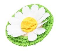 Qukaim Pet Snuffle Pad, Interactive Dog Toy for Str Relief, Chrysanthemum Design, Feeding Mat for Cats and Dogs, Mini Snuffling Pad, Engaging Sniffing Activity