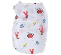 Qukaim Pet Summer Clothes, Little Pig Printed Breathable Shirt for Dogs and Puppies, Non-Sticky, Size M, Soft Fabric, Underwater World Design