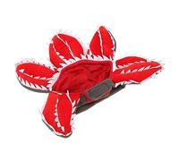 Qukaim Pets Halloween Man Eater Flower Hat Pets Halloween Man Eater Flower Hat, Adjustable Comfortable Breathable Cute Horror Flower Pet Hat for Party, Suitable for Cats and Small Pets, Size M