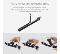 Qukaim PGYTECH Universal Action Camera Hand Grip Extend Pole Bracket, Mini Desktop Tripod Stand with Phone Holder for OSMO Pocket, Hero 7/6/5/4, Yi