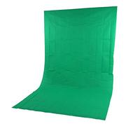 Qukaim Photographic Green Screen Background Cloth, 2x2m/78.7x78.7in, Cotton Polyester, Double-Sided, Thicken, Ideal for Photography and Video Shooting