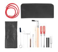 Qukaim Piano Tune Tool Piano Tuning Tool Set, Hammer, Measuring Ruler, Screwdriver, Soundproof Fork, Stop Belt, Storage Bag, Complete Piano Tuning Kit, ential Accories