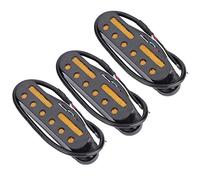 Qukaim Pickup 3 PCS Set Single Coil SSS Pickup for ST Style Guitar, Black, Replacement Electric Guitar Pickups, High Output, Standard Size