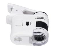 Qukaim Pocket Microscope, High Magnification Handheld Microscope with Phone Clip for Scientific Education and Outdoor Exploration, Portable Design, Compact Size