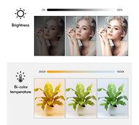 Qukaim Portable Mini RGB LED Video Light, Bi-Color Temperature 2500K-9000K, Dimmable Brightn, CRI 95+, Cold Shoe, 1/4 Inch Screw Hole for Studio Photography and Live Streaming