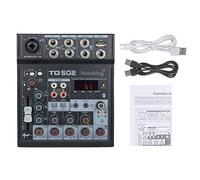 Qukaim Portable o Mixer Mini Passive Stereo Mixer, 4-Channel Hub for Outdoor Singing, Signal Mixer for o Effect Equipment, Compact Design, Lightweight, Versatile Use
