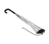 Qukaim Portable Pet Umbrella, Assemble Type Dog Cat Umbrella with Pulling Leash Chain for Rainy Days, Transparent