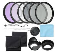 Qukaim Profional Camera Lens Filters Kit, 58mm UV CPL FLD Filters and Altura Photo ND Neutral Density Set, Waterproof Photography Accories