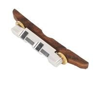 Qukaim Profional Guitar Bridge Archtop Guitar Bridge, Rosewood Height Adjustable Replacement Bridge with Bone Saddle for Mandolin Jazz, Profional Guitar Supplies