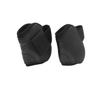 Qukaim PU Horse Legguard Leg Protector, Thickened Leggings with Soft Lining, Red XL, Horse Leg Protection Boots, Adjustable Horse Legguard, Equestrian Supplies