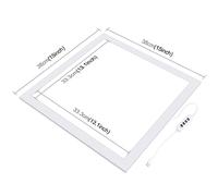 Qukaim PU5139 38cm Photography Shadowl Light Panel, 18W Dimmable LED Fill Light, 2800K-6500K Color Temp, Type-C Powered, 160pcs Light Beads, Ideal for Jewelry and Small Product Photography