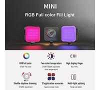 Qukaim PU5139 Photography Shadowl Light Panel, 38cm, 18W Dimmable LED Fill Light, 2800K-6500K, Type-C Powered, 160pcs Light Beads, Suitable for Jewelry and Handicraft Photography