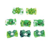 Qukaim Puppy Hair Bows 24PCS Clovers Dog Bows, Lightweight Puppy Hair Bows for Dog Hair Grooming Accessories, Exquisite Design