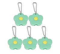 Qukaim PVC Key Protect Cover 5Pcs Key Turner Aid, PVC Key Cover Protector, Elderly Grip Accessories for Home, Petal Shape, Green
