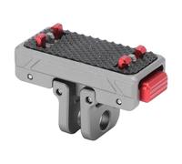 Qukaim Quick Release Magnetic Mount, Aluminum Alloy Snap On Base with 1/4in Screw Port for Action Camera, Camera Magnetic Adapter, Compatible with Various Camera Models